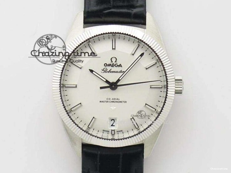 0504 Planet Ocean Master Chronometer Chrono DLC OM 1:1 Best Edition Black Dial On Nylon Strap A Chic 8103